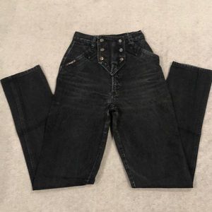 Blaze Western Cowgirl Jeans, High Rise, Black, Sz 3, EUC,